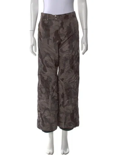 Pre-owned Bogner Camouflage Print Pants In Neutral