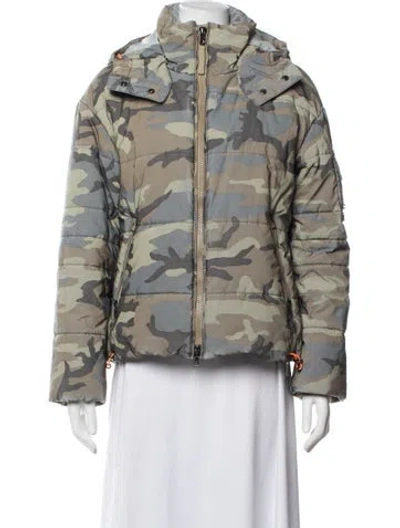 Pre-owned Bogner Camouflage Print Parka In Multicolor
