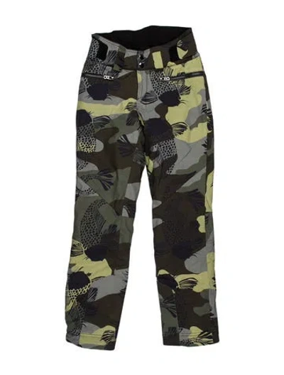 Pre-owned Bogner Camouflage Print Wide Leg Pants In Green
