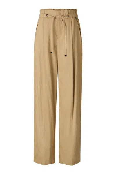 Bogner Candy Linen Blend Pants In Brown