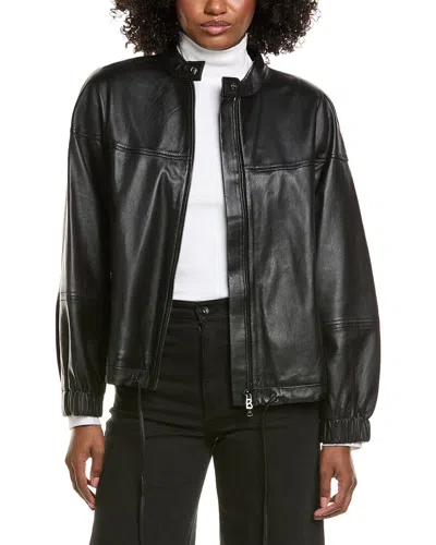 Bogner Carol Leather Jacket In Black