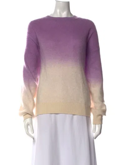 Pre-owned Bogner Cashmere Patterned Sweater In Purple