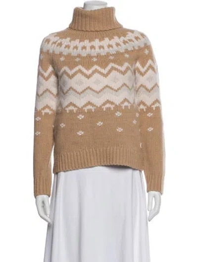 Pre-owned Bogner Cashmere Printed Sweater In Neutral