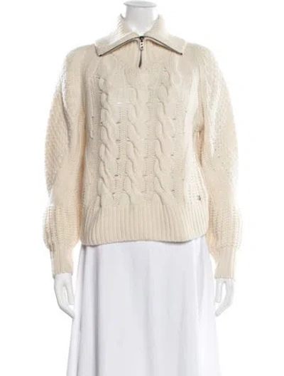 Pre-owned Bogner Cashmere Turtleneck Sweater In Neutral