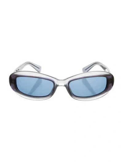 Pre-owned Bogner Cat-eye Tinted Sunglasses In Blue
