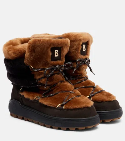 Bogner Chamonix 10 Suede Ankle Boots In Brown