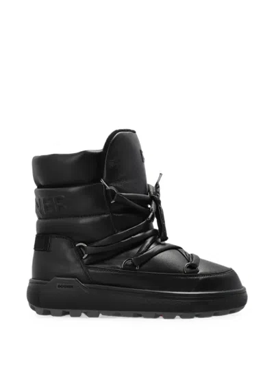 Bogner Chamonix Leather Snow Boots In Black