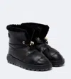 Bogner Chamonix Leather Snow Boots In Black