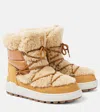 Bogner Chamonix S 10 Shearling-trimmed Snow Boots In Braun