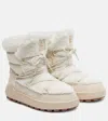 Bogner Chamonix Shearling-trimmed Suede Snow Boots In Multi
