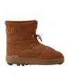 Bogner Chamonix Shearling-lined Suede Ankle Boots In Brown