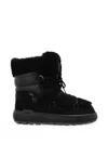Bogner Chamonix Shearling-trim Leather Snow Boots In Multi