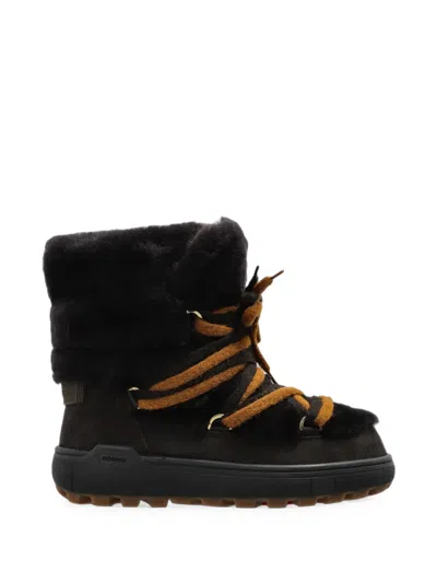 Bogner Chamonix Suede Snow Boots In Animal Print
