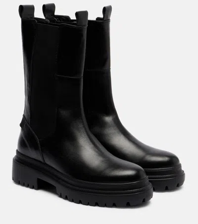 Bogner Chesa Alpina Leather Chelsea Boots In Black
