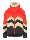 Bogner Chevron Padded Jacket In Red