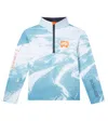 Bogner Chris Logo Printed Technical Half-zip Top In Multi
