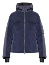 Bogner Cobe Corduroy Hooded Jacket In Blue