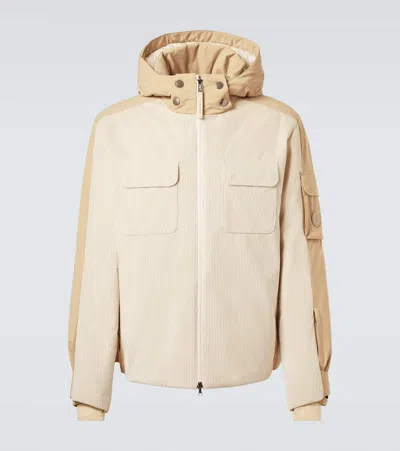 Bogner Cobe-d Down-paneled Ribbed-knit Ski Jacket In Sand