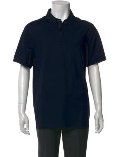 Pre-owned Bogner Collar Short Sleeve Polo Shirt In Blue