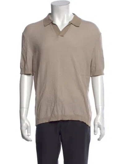 Pre-owned Bogner Collar Short Sleeve Polo Shirt In Neutrals