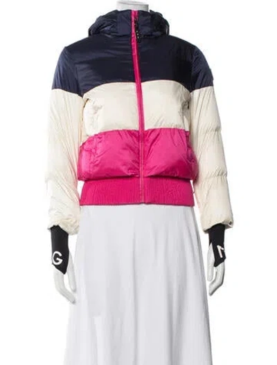 Pre-owned Bogner Colorblock Pattern Down Jacket In Neutrals