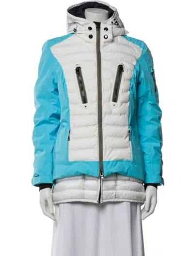 Pre-owned Bogner Colorblock Pattern Jacket In Blue