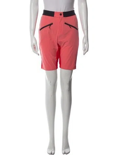 Pre-owned Bogner Colorblock Pattern Mini Shorts W/ Tags In Pink