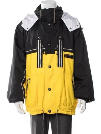 Pre-owned Bogner Colorblock Pattern Parka In Yellow