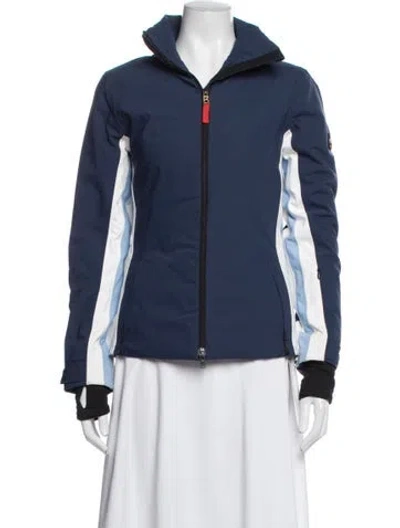 Pre-owned Bogner Colorblock Pattern Performance Jacket In Blue
