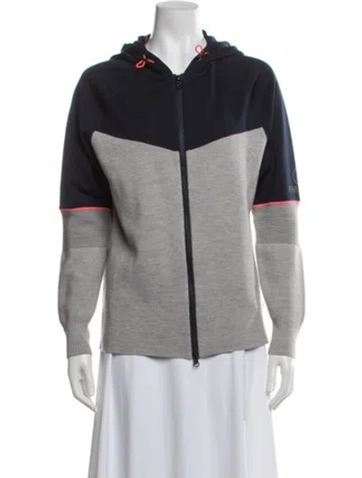 Pre-owned Bogner Colorblock Pattern Performance Jacket In Gray