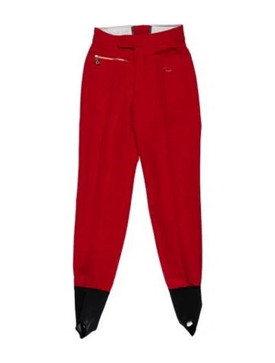 Pre-owned Bogner Colorblock Pattern Skinny Leg Pants In Red