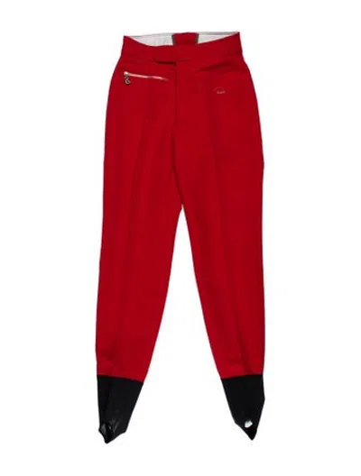 Pre-owned Bogner Colorblock Pattern Skinny Leg Pants In Red