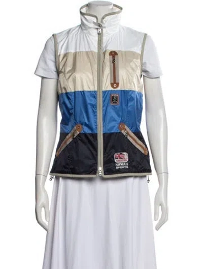 Pre-owned Bogner Colorblock Pattern Vest In Blue