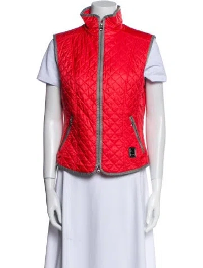 Pre-owned Bogner Colorblock Pattern Vest In Red