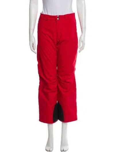 Pre-owned Bogner Colorblock Pattern Wide Leg Pants In Red