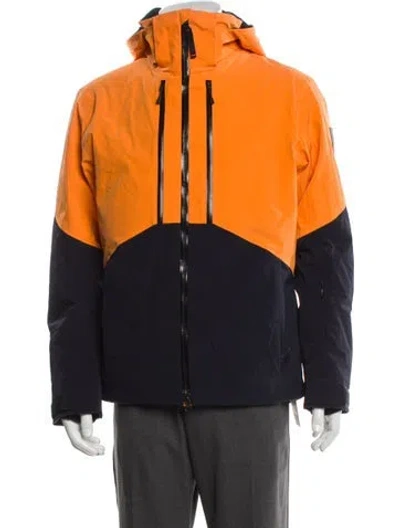 Pre-owned Bogner Colorblock Pattern Windbreaker In Orange