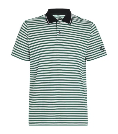 Bogner Cotton-blend Striped Andy Polo Shirt In Green