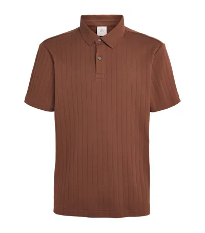 Bogner Cotton Zane Polo Shirt In Brown
