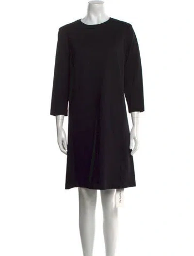 Pre-owned Bogner Crew Neck Knee-length Dress In Black