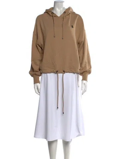 Pre-owned Bogner Crew Neck Long Sleeve Hoodie In Brown