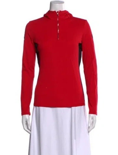 Pre-owned Bogner Crew Neck Long Sleeve Hoodie In Red