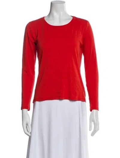 Pre-owned Bogner Crew Neck Long Sleeve Top In Orange
