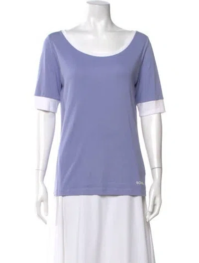 Pre-owned Bogner Crew Neck Short Sleeve T-shirt In Purple