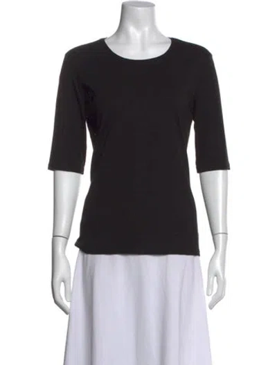 Pre-owned Bogner Crew Neck Three-quarter Sleeve T-shirt In Black