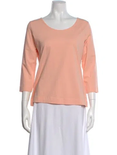 Pre-owned Bogner Crew Neck Three-quarter Sleeve T-shirt In Pink