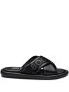 Bogner Criss-cross Sandals In Black