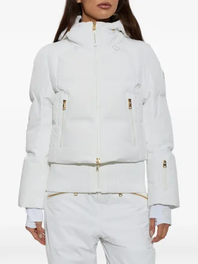 Bogner Dea Hooded Puffer Ski Jacket In White