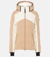 Bogner Delina Colorblocked Ski Jacket In Neutrals