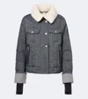 Bogner Dena Denim Down Ski Jacket In Brown