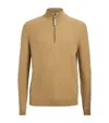Bogner Derek Quarter-zip Sweater In Brown